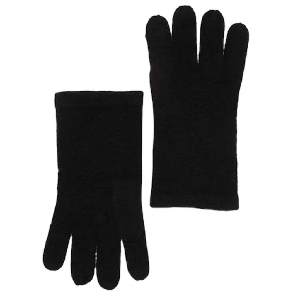 PHENIX 100% Cashmere Knit Gloves NEW Black